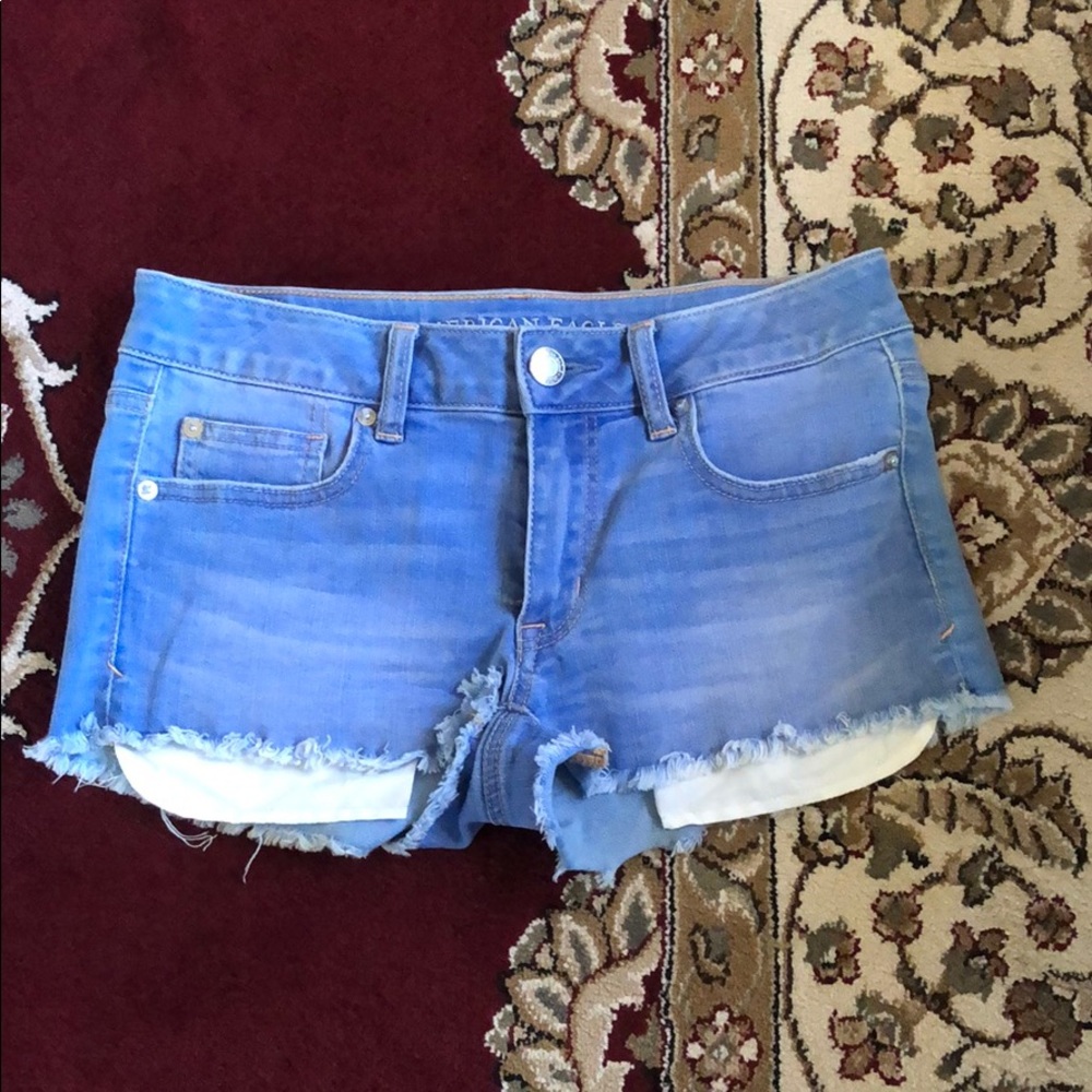 American eagle blue shortie short